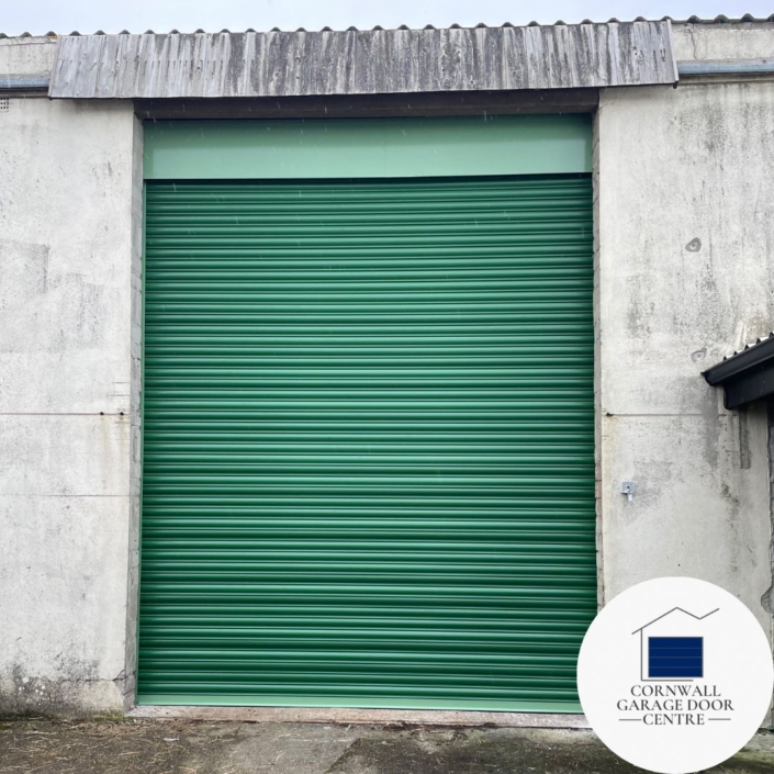 An image of an SWS SeceuroDoor Garage Door, showcasing its sturdy construction and modern design. The door features horizontal slats and a sleek finish, providing both security and aesthetic appeal for any garage space.